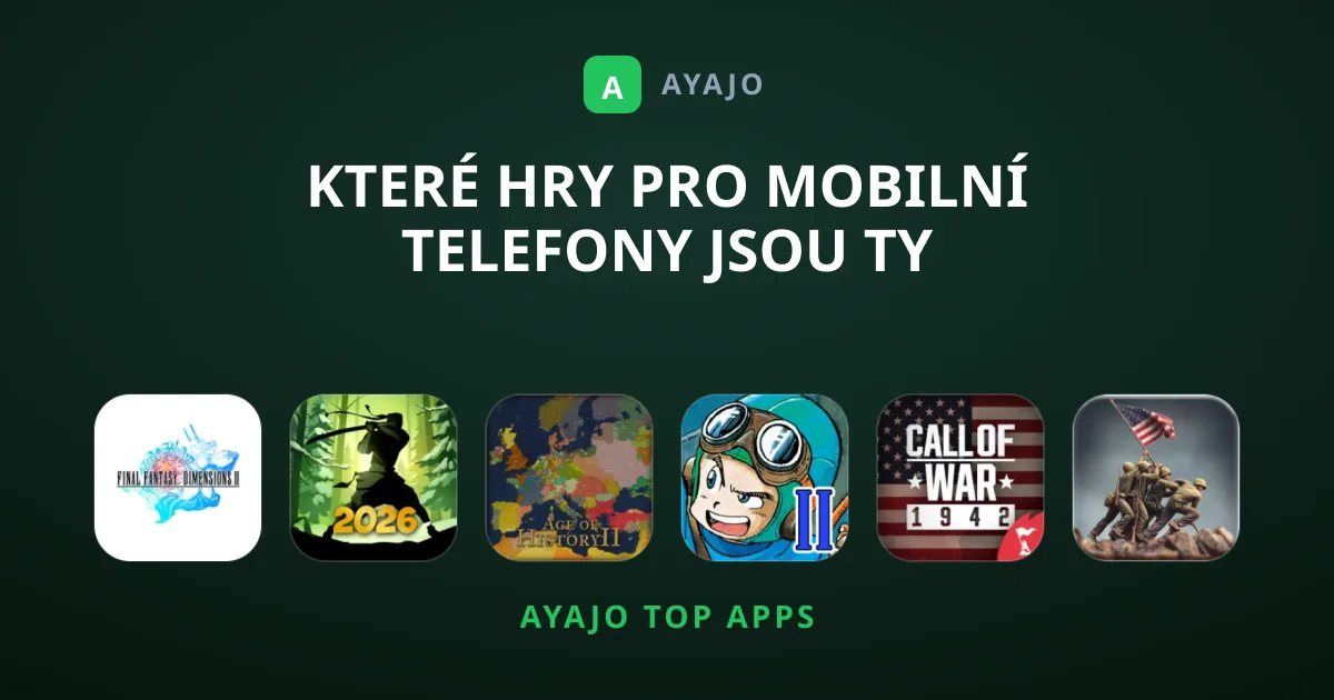 Které Hry pro mobilní telefony jsou ty nejpopulárnější?